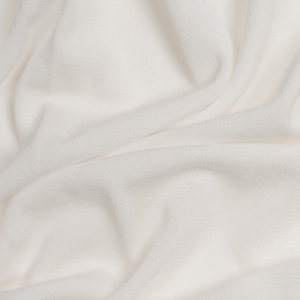 Ralph Lauren White Viscose Matte Jersey Detail