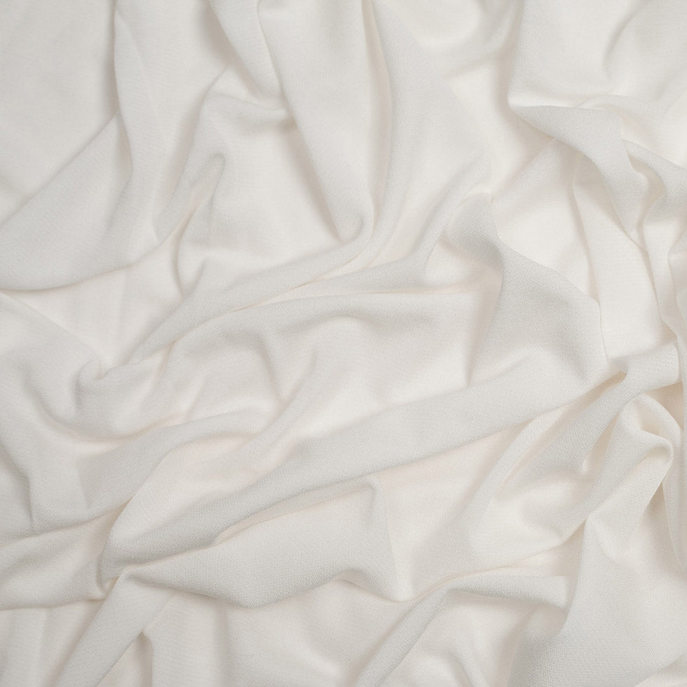 Ralph Lauren White Viscose Matte Jersey