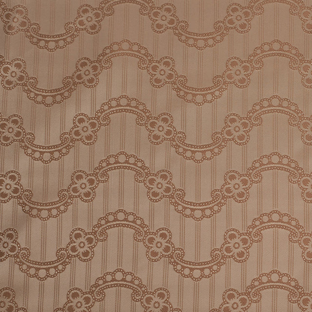 Nougat/Hazel Floral Striped Acetate Lining