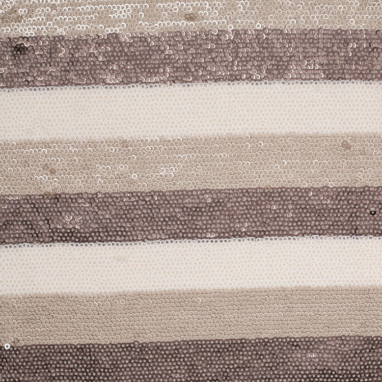 template--25130090922057__main-Beige/Brown/White Striped Baby Sequins on Polyester Mesh
