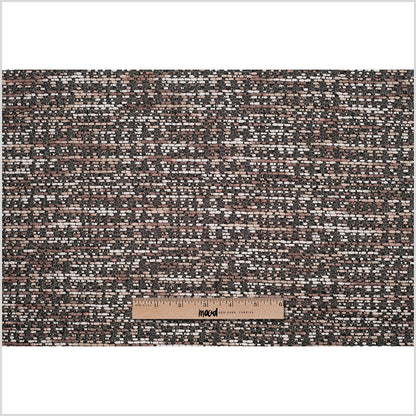 Metallic Black/Brown/White Abstract Novelty Woven Full