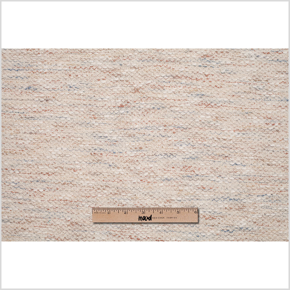 Metallic Silver/Off-White Acetate Novelty Knit - Full