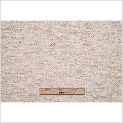 Metallic Silver/Off-White Acetate Novelty Knit - Full