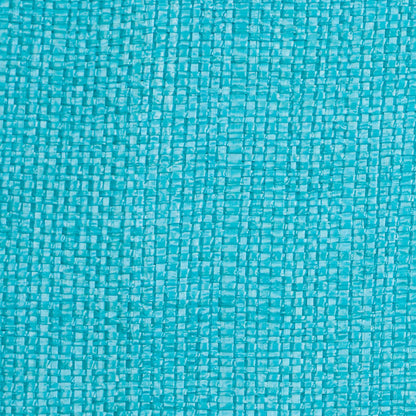 Italian Blue Curacao Raffia-Like Novelty Woven Detail