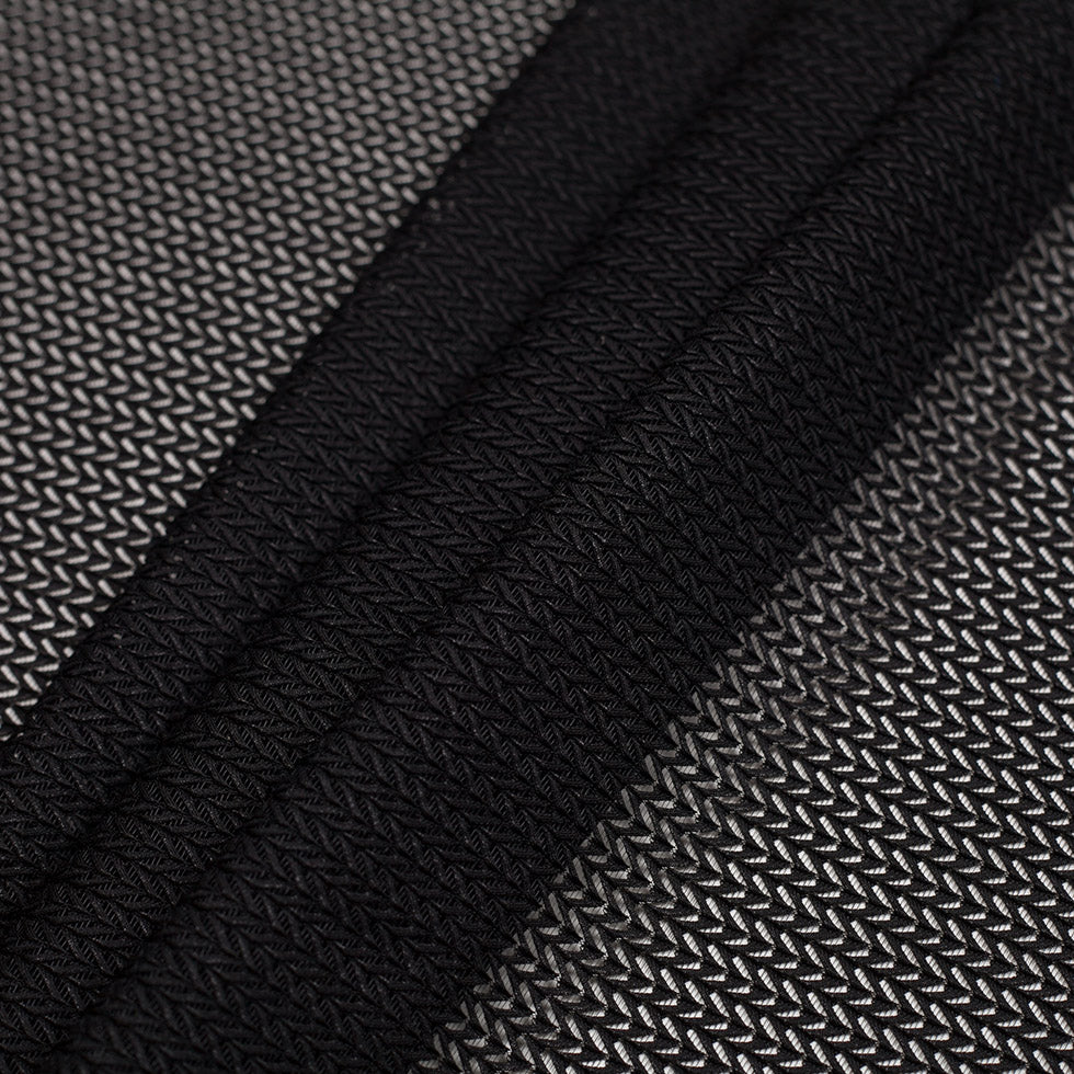 Black Geomeric Polyester Lace - Folded