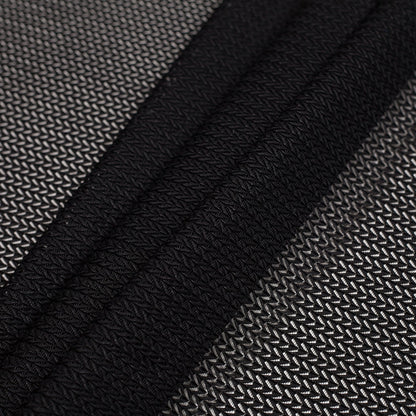Black Geomeric Polyester Lace - Folded