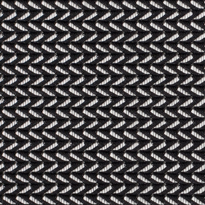 Black Geomeric Polyester Lace - Detail