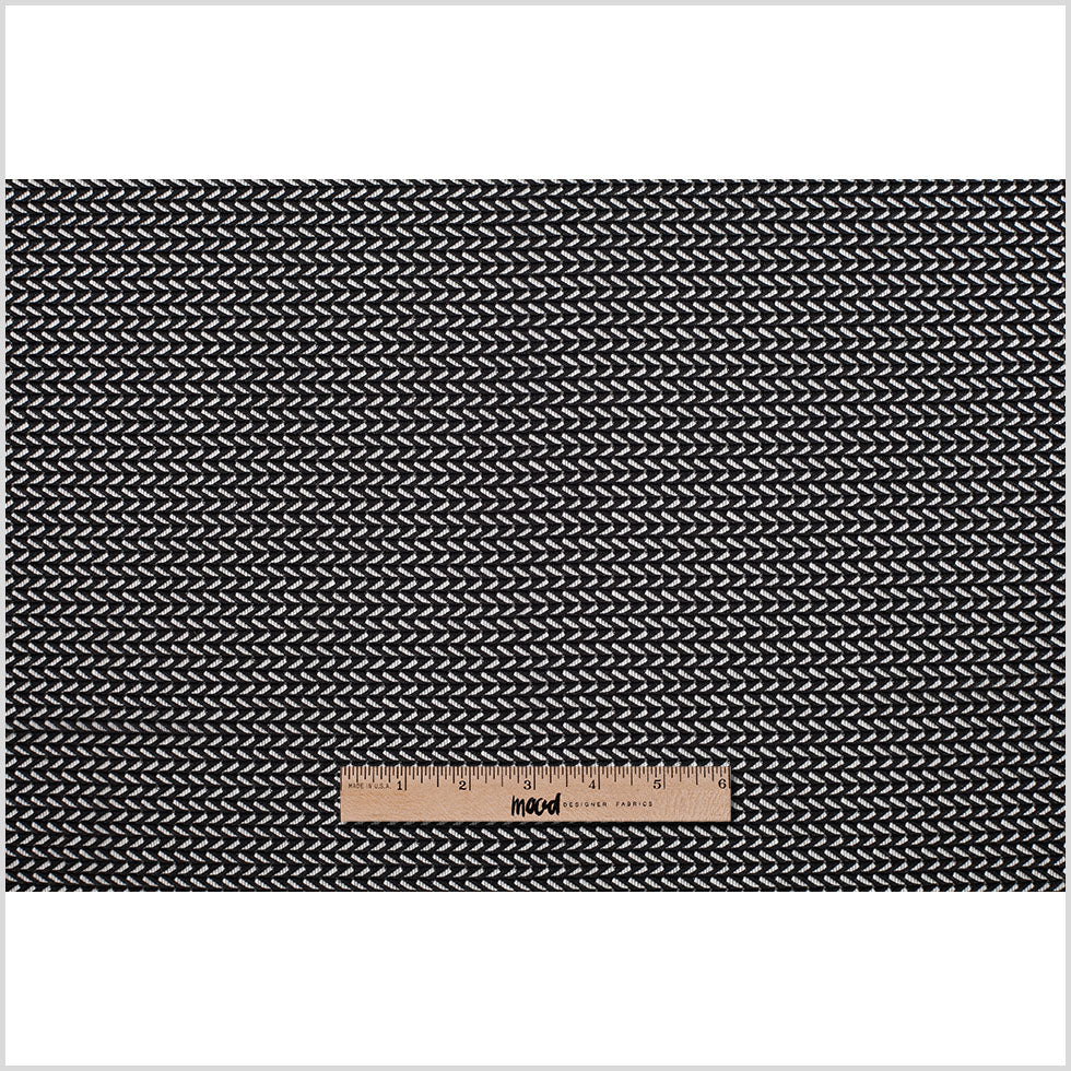 Black Geomeric Polyester Lace - Full
