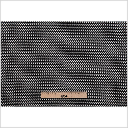Black Geomeric Polyester Lace - Full