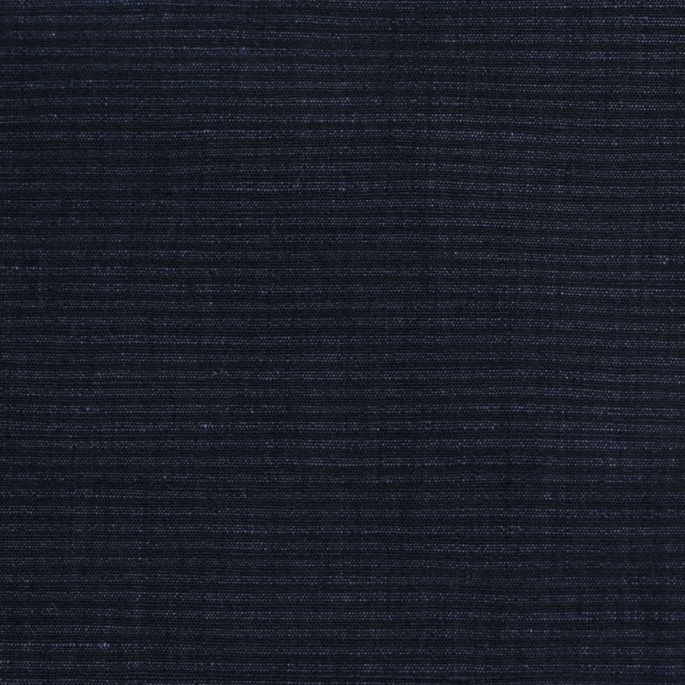 Theory Uniform Navy Striped Stretch Cotton-Linen Blend Detail
