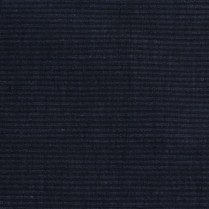 Theory Uniform Navy Striped Stretch Cotton-Linen Blend Detail