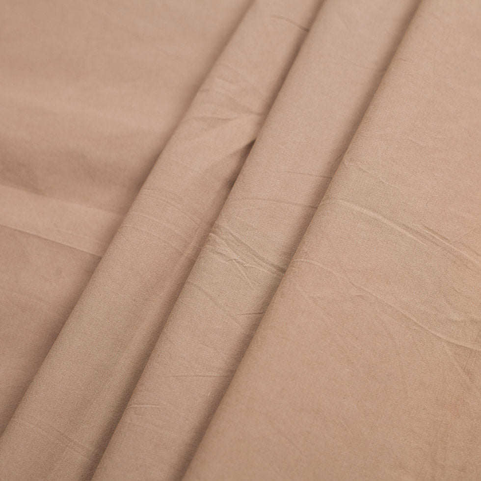 Light Brown Cotton Shirting - Folded