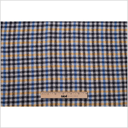 Timeberland Gray/Yellow/Blue Plaid Wool Coating Full