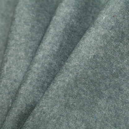 Heathered Jungle Green Felted Wool Blend - Folded