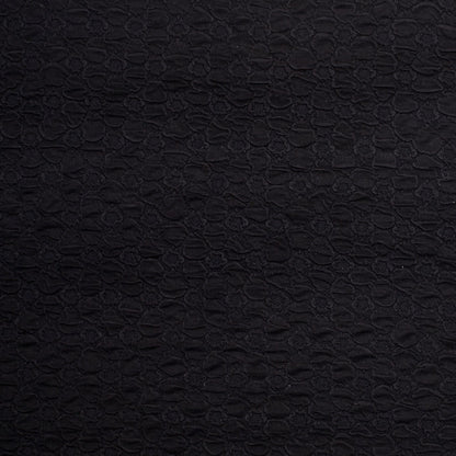 Black Stretch Viscose-Nylon Novelty Knit