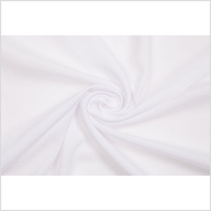 White Stretch Polyester Crepe de Chine - Folded