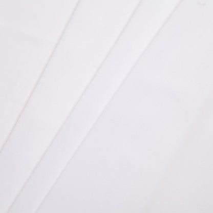 White Stretch Polyester Crepe de Chine - Detail