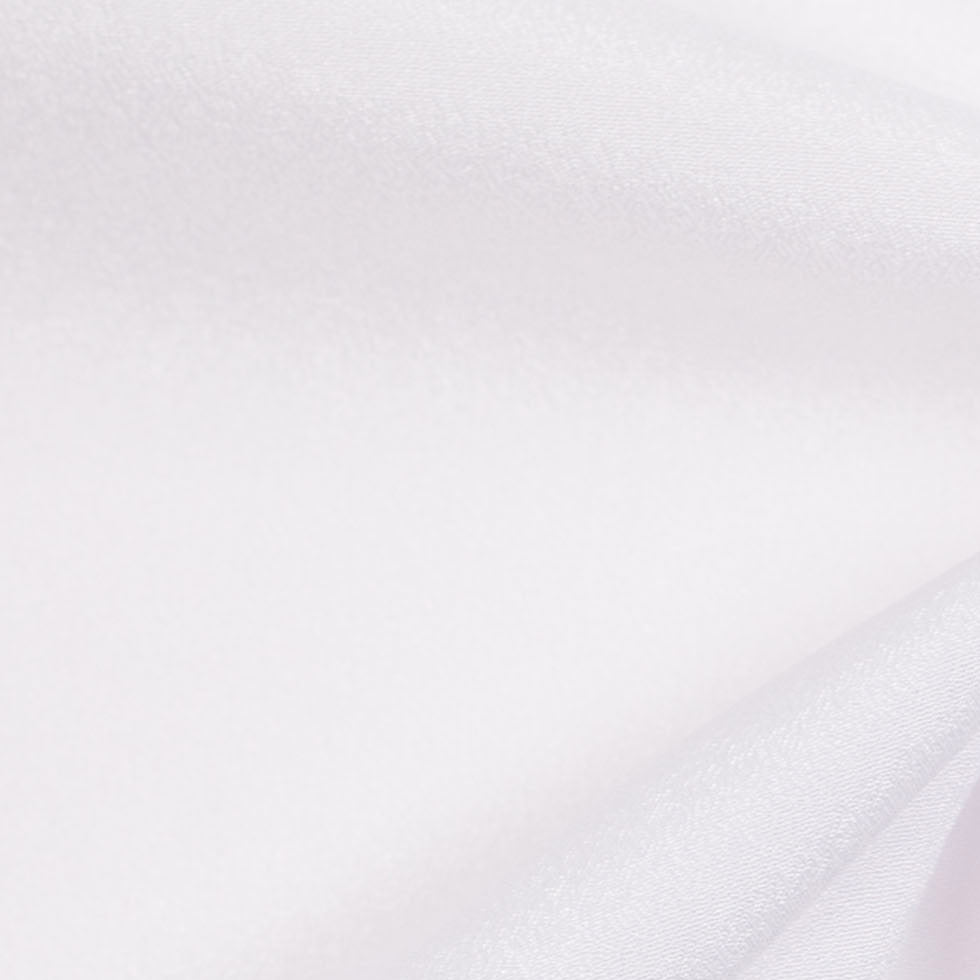 White Stretch Polyester Crepe de Chine - Full