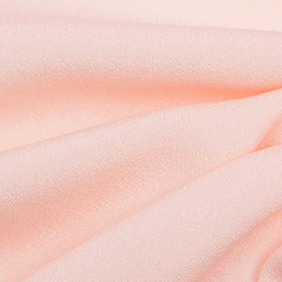 Blush Mechanical Stretch Polyester Crepe de Chine Full