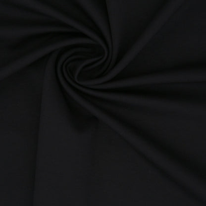 Black Stretch Nylon-Rayon Ponte Roma Full
