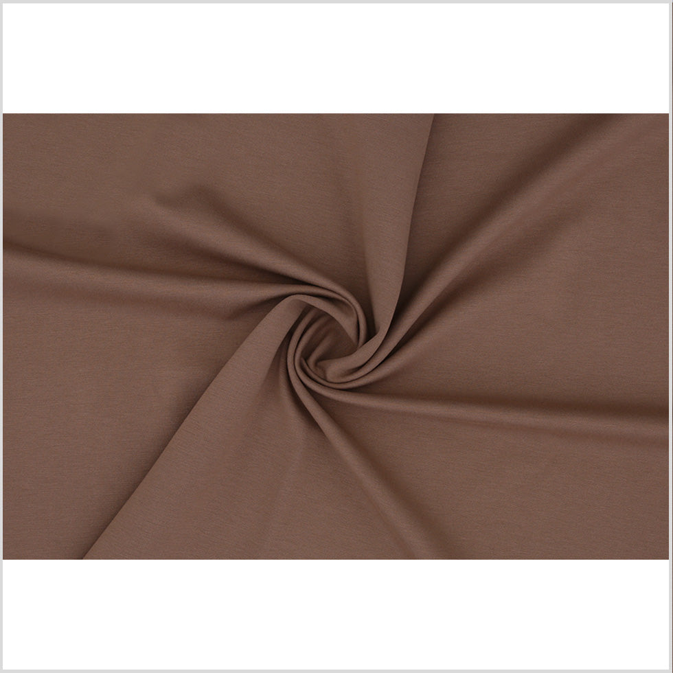 Taupe Stretch Nylon-Rayon Ponte Roma Folded