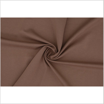 Taupe Stretch Nylon-Rayon Ponte Roma Folded