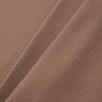 Taupe Stretch Nylon-Rayon Ponte Roma Detail