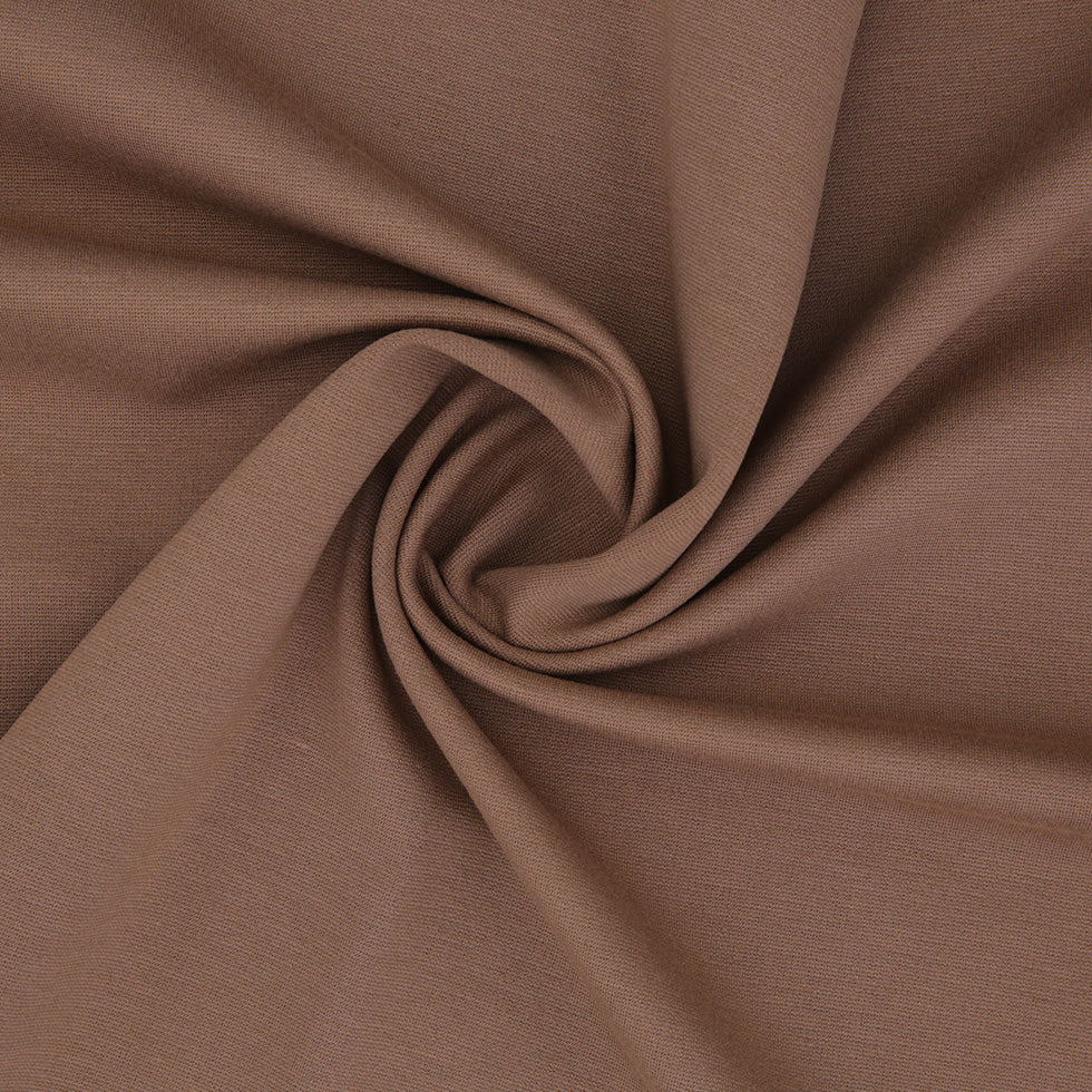 Taupe Stretch Nylon-Rayon Ponte Roma Full