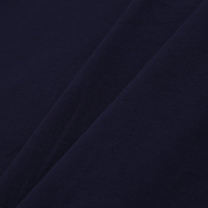 Navy Stretch Nylon-Rayon Ponte Roma Detail