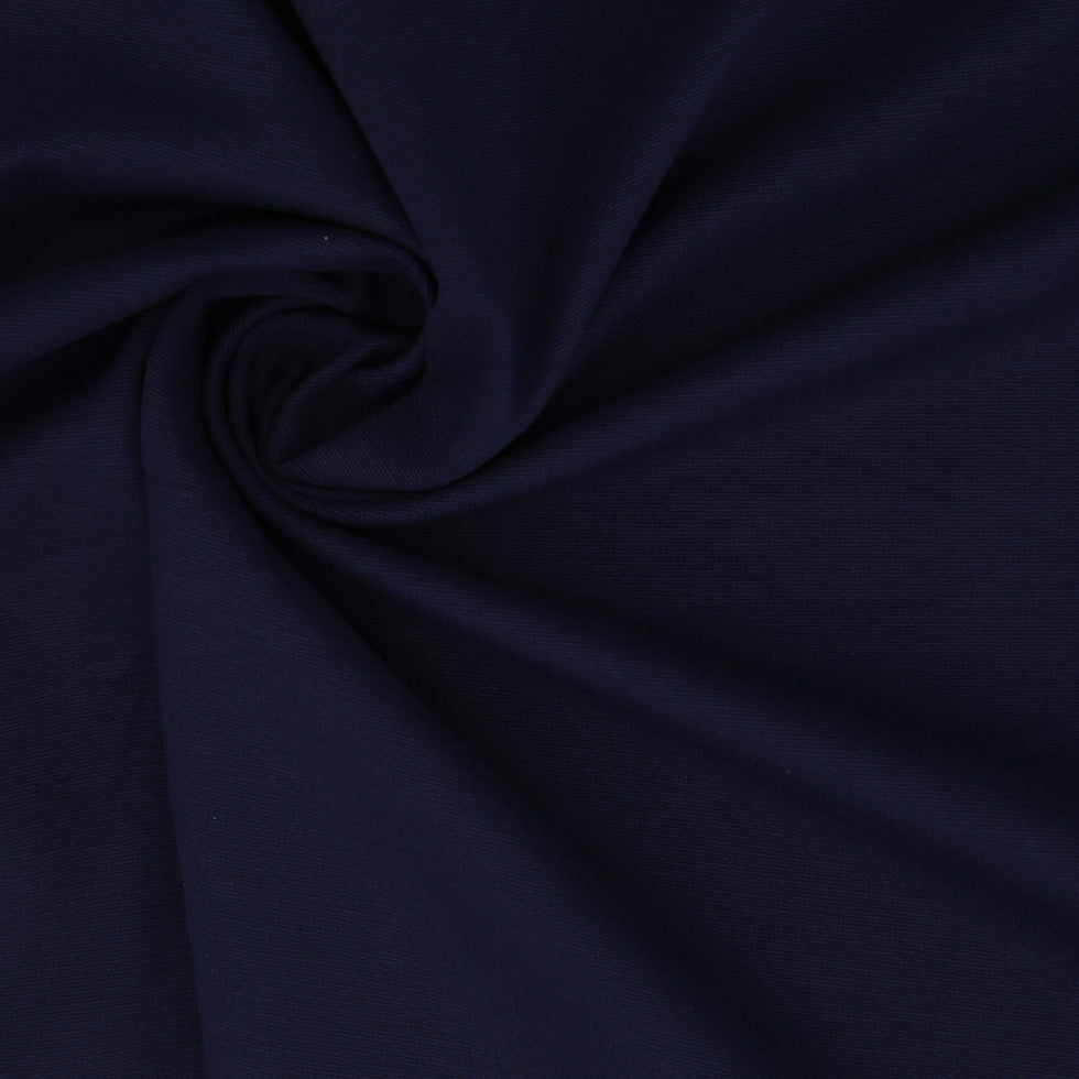Navy Stretch Nylon-Rayon Ponte Roma Full