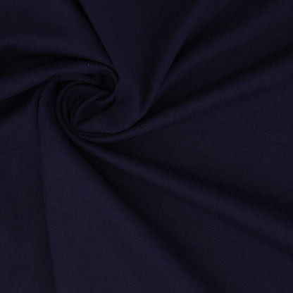 Navy Stretch Nylon-Rayon Ponte Roma Full