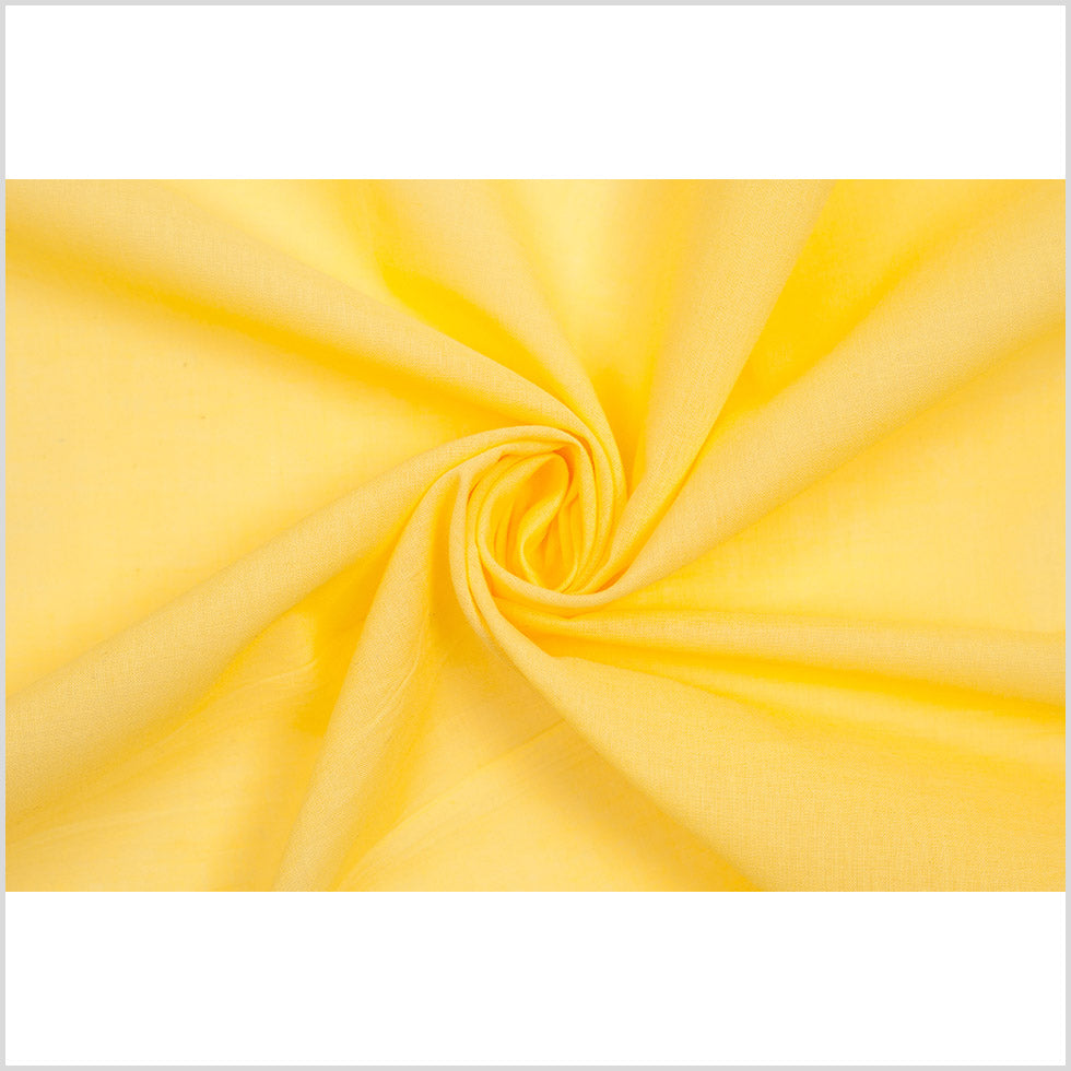 Yellow Solid Cotton Lawn Folded