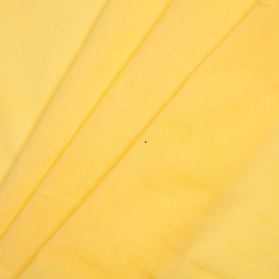 Yellow Solid Cotton Lawn Detail