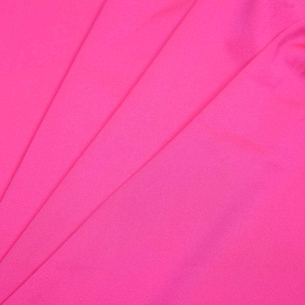 Fuchsia 4-Way Stretch Swimwear Tricot Folded