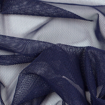 Navy Stretch Polyester Power Mesh - Full