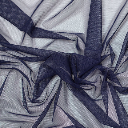 Navy Stretch Polyester Power Mesh