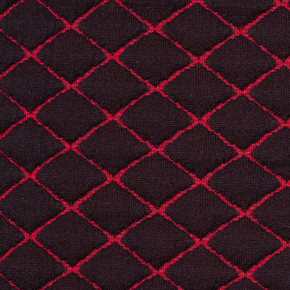 Black/Merlot Two Tone Polyester Quilt Detail