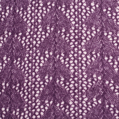 Italian Sunset Purple Crochet Knit Backed By Wool Fleece Jersey
