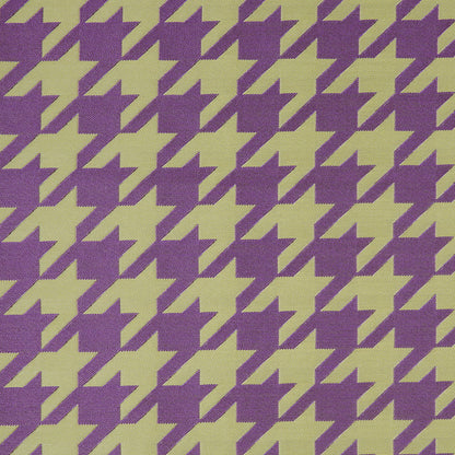 Purple Houndstooth Polyester Brocade