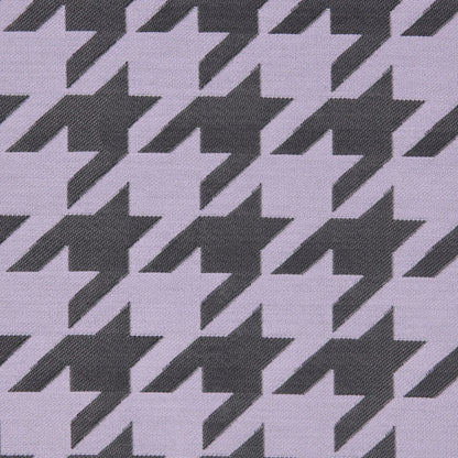 Lilac Houndstooth Polyester Brocade - Detail