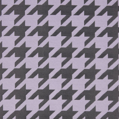 Lilac Houndstooth Polyester Brocade