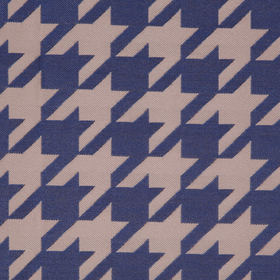 Denim Houndstooth Polyester Brocade Detail