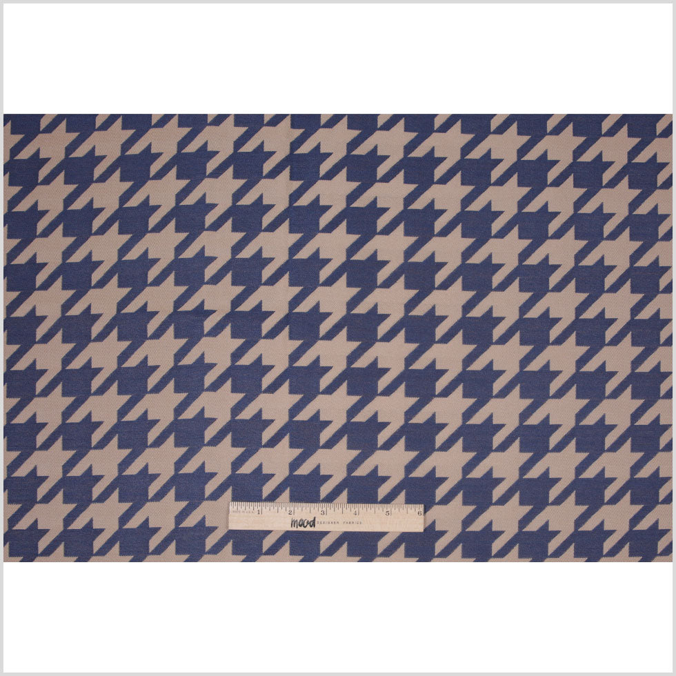 Denim Houndstooth Polyester Brocade Full