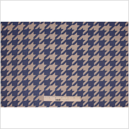 Denim Houndstooth Polyester Brocade Full