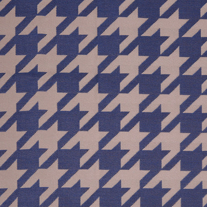 Denim Houndstooth Polyester Brocade