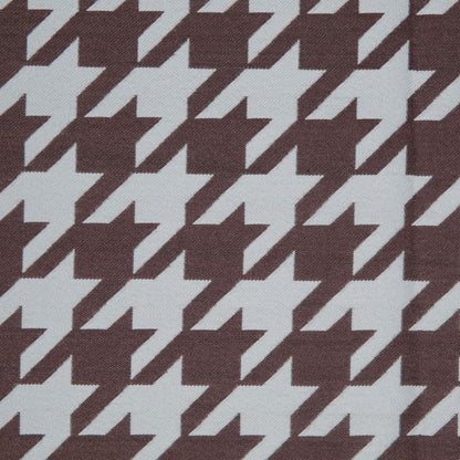 Mint Houndstooth Polyester Brocade Detail