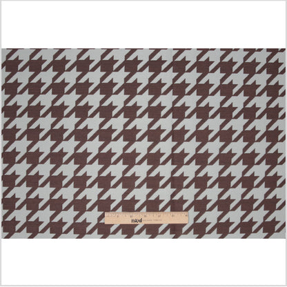 Mint Houndstooth Polyester Brocade Full