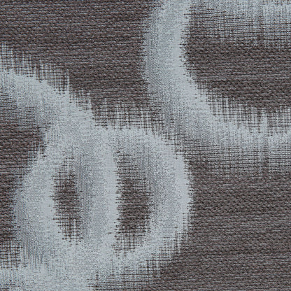 Blue Geometric Ikat Bubbles Polyester Woven - Detail