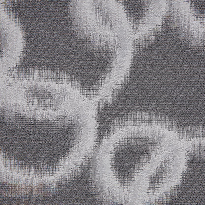 Silver Geometric Ikat Bubbles Polyester Woven Detail