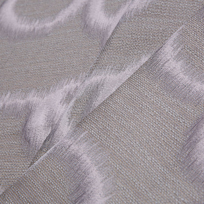 Taupe Geometric Ikat Bubbles Polyester Woven Folded
